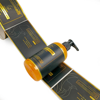 Étiquettes d'Emballage Personnalisées de Luxe Imperméables avec Logo en Vinyle Doré pour Cosmétiques, Shampooing, Impression en Rouleau pour Bouteille de Lotion