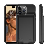 Étui de batterie à charge sans fil 7000 mAh pour iPhone 16/15/14/13/12/11 Pro Max/Plus/X/XR/XS MAX - Batterie externe rechargeable