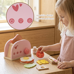 Juego <span class=keywords><strong>de</strong></span> juguetes <span class=keywords><strong>de</strong></span> madera para rellenar tostadas, máquina para hacer pan, <span class=keywords><strong>juguete</strong></span> <span class=keywords><strong>de</strong></span> cocina, accesorios <span class=keywords><strong>de</strong></span> mantequilla para rebanar sándwiches, regalo <span class=keywords><strong>de</strong></span> juego <span class=keywords><strong>de</strong></span> rol para niños - Product Image 3