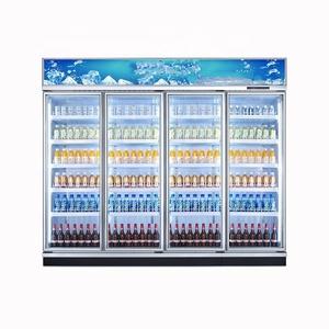 Réfrigérateur commercial vertical à porte vitrée à prix abordable pour hôtel - Product Image 1