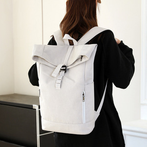 Custom Travel Modern <b>Backpack</b> Expandable Roll Top College Laptop Bag Rollup Urban Hiking <b>Backpack</b> Men <b>Rolltop</b> <b>Backpack</b> - Product Image 6