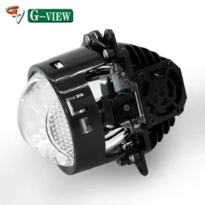 Gview lampu depan mobil lensa proyektor, Gview G17H 70W Bi LED dengan mata malaikat sinar tinggi lensa proyektor DRL & lampu sinyal