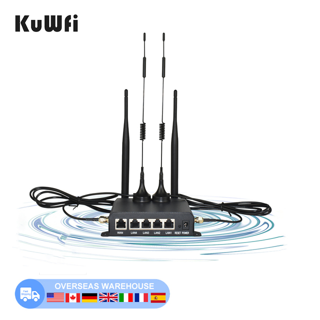 Industrial Iron Shell Modem Wifi 4g SMA Connector Antenna 300mbps 4g Lte Cpe Wifi Router 2.4g Router Wifi 4g with Sim Card