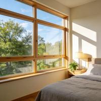 Ventanas de Estilo Europeo para Casas Pasivas, Ahorro de Energía, Aluminio, Rotura Térmica, Triple Vidrio, Doble Acristalamiento, Ventana Abatible