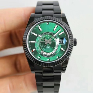 Montre personnalisée avec <span class=keywords><strong>lunette</strong></span> cannelée, cadran vert, heure mondiale, calendrier automatique, acier inoxydable, étanche, montre <span class=keywords><strong>de</strong></span> sport pour homme - Product Image 1