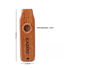 Instrument <span class=keywords><strong>de</strong></span> musique Guitare Ukulélé Accompagnement Flûte en <span class=keywords><strong>bois</strong></span> Kazoo en <span class=keywords><strong>bois</strong></span> pour enfants Cadeau pour débutants - Product Image 2