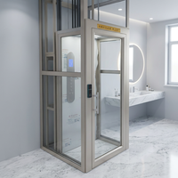 Lift Rumah Tinggal untuk Villa dan Apartemen dengan Desain Modern, Lantai PVC, Struktur Kompak, dan Perawatan Mudah