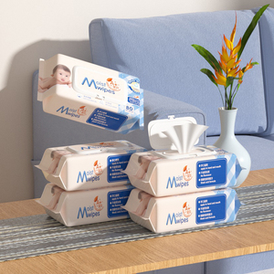 Suministro de Fábrica <span class=keywords><strong>Toallitas</strong></span> Húmedas para Bebé 80 Piezas para Recién Nacido Productos para Bebé <span class=keywords><strong>Toallitas</strong></span> de Agua - Product Image 5