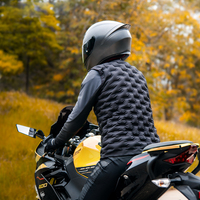 Gilet sans manches gonflable pour moto, combinaison d'équitation pour motocyclette, gilet chaud-froid résistant au froid,