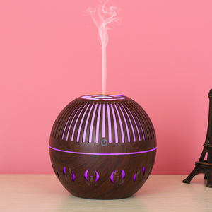Diffuseur d'huiles essentielles et <span class=keywords><strong>humidificateur</strong></span> d'air miniature en bois grainé, nouveau style - Product Image 3