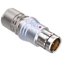 Connecteur auto-bloquant Push-Pull à contacts en laiton étanche IP66/68, compatible avec les fiches Fischer Core SS SSC série 105F, 2 à 27 broches