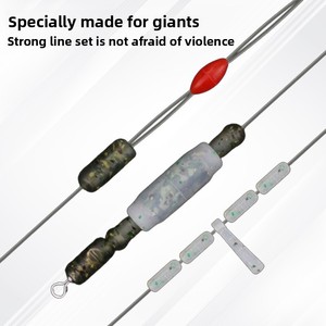 Eight-Character <b>Silicone</b> Protective Sleeve Skin <b>Tube</b> Anti-Tangle Lead <b>Silicone</b> Large Materialline Group for Carp Fishing - Product Image 4