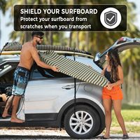 Housse de planche de surf OEM/ODM en tissu tricoté extensible – Sac de protection pour planches de surf tailles 6'0", 6'6", 7'0"