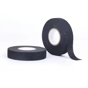 黒のアセテート布生地電気アセテート繊維テープワイヤーハーネス絶縁アセテート生地布テープ