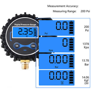 उच्च सटीकता डिजिटल टायर टायर एलसीडी दबाव नापने का यंत्र दबाव नापने का यंत्र के लिए एलईडी प्रकाश के साथ कार ट्रक मोटरसाइकिल हवा के दबाव गेज सेंसर - Product Image 3