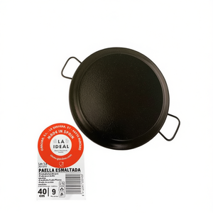 Poêle à <span class=keywords><strong>paella</strong></span> en fonte durable de 40 cm avec revêtement émaillé élégant pour plats espagnols (Esmaltada Pan) - Product Image 2