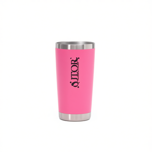Ojtor Electronic 500ml Stainless Steel <b>Coffee</b> Tumbler Vacuum Insulated with Straw Custom Logo Pink Color - Product Image 1