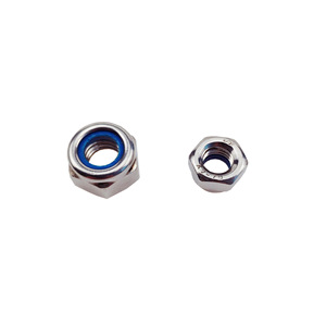 Tuercas hexagonales autoblocantes de acero inoxidable 304 M3-M12 con inserto de nailon azul, 170 piezas en caja, métricas, Grado A - Product Image 5
