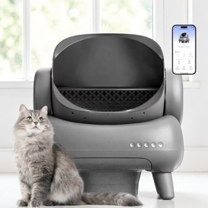 Bac à litière intelligent pour chats 65L, nettoyage automatique, facile à nettoyer, contrôle des odeurs, design ouvert durable - Product Image 1