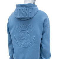 Unisex 300 650 GSM 3D Kabartmalı Fermuarlı Kapüşonlu Üst, Büyük Beden Bol Kesim Ağır Kumaş Özel Logo Baskılı İşlemeli Temel