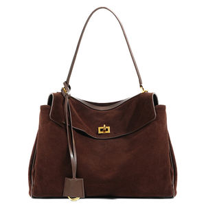 高品质真皮麂皮手提袋女式大容量腋下包多合一单肩包手提包 - Product Image 1