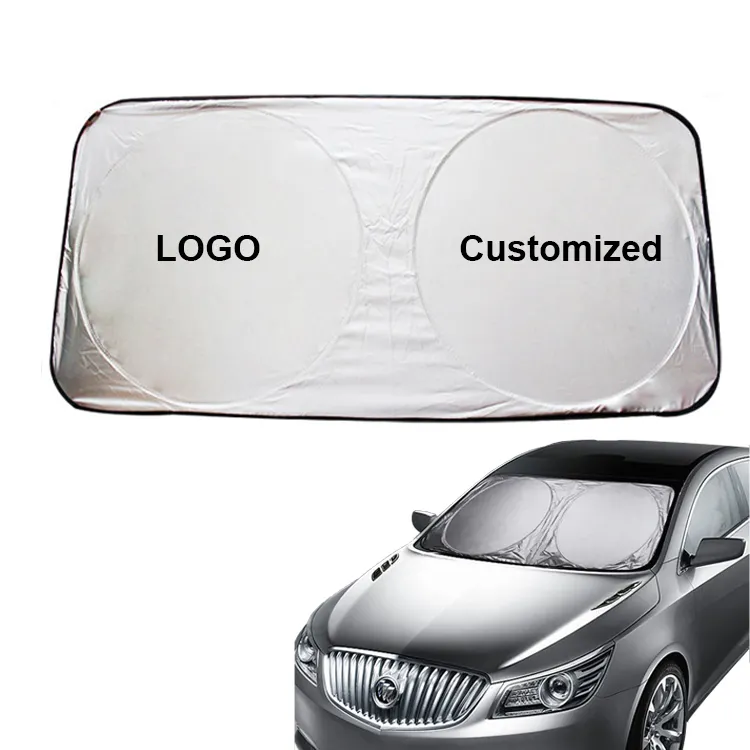 Best Sell Custom Foldable Front Windshield Car Sun Shade for UV Rays and Sun Heat Protection Car Accessories PE Car Sunshade