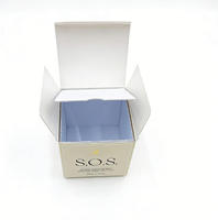 Boîte d'emballage personnalisée portable pour produits de soin, petite, en papier, avec double impression, fabrication en papier d'art, finition brillante UV, matériau en feuille métallisée