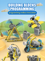 Juego de Ladrillos Robóticos Programables DIY, Juguete Educativo de Ciencia, Material ABS, para Edades de 5 a 7 Años