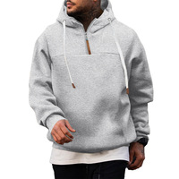 Sweat à capuche zippé doublé polaire 250 g/m², couleur unie, tailles S à 3XL, en stock direct usine, vente en gros pour hommes