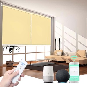 Cortina de doble rodillo motorizada, sala de estar persiana <span class=keywords><strong>para</strong></span>, apagón de día y noche, persiana enrollable de cebra <span class=keywords><strong>para</strong></span> ventana - Product Image 2