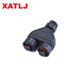 Xatlj m12 sies2 3 4 5 6 7 8 2 + 3 2 + 4 ליבה y הצורה הגברית נקבה butt + 5a ce etl UL94V-0 ip67 - Product Image 1