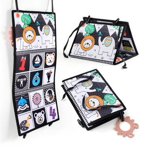Jouets <span class=keywords><strong>miroir</strong></span> pour bébé Tummy-time <span class=keywords><strong>livre</strong></span> d'activités froissé doux avec énorme bébé <span class=keywords><strong>miroir</strong></span> sûr livres froissés interactifs pour bébés - Product Image 1