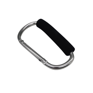 XUANLAN Mousqueton en alliage d'aluminium 140 mm pour poussette, grand crochet de suspension modèle CB 120 pour hommes et sacs à couches pour bébés - Product Image 5