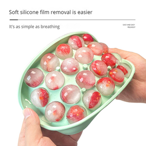 Moldes de silicona de grado alimenticio para alimentos congelados, bandeja redonda para cubitos de hielo para whisky, helados y otras bebidas - Product Image 4
