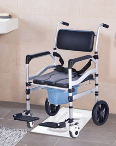 Silla de Inodoro con Ruedas para Personas Mayores, Directo de Fábrica, Asiento de Inodoro Portátil, Silla de Ducha Plegable, Ayuda de Seguridad para Baño - Product Image 2