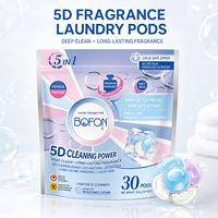 Cápsulas de Detergente para Ropa OEM ODM, 30 Unidades, 5 en 1, Limpieza Profunda, Ecológicas, Antibacterianas, Protección del Color, Eliminación de Manchas, Larga Duración