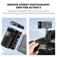 Impugnatura Magnetica Wireless K&F Concept per Fotografia di Strada, Compatibile con DJI Action 4/5 Pro/6, Insta360, GoPro
