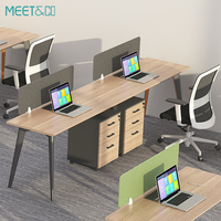 Bureau exécutif moderne Chine Fourniture Cloison en bois Poste de travail Mobilier de bureau MEET & CO RECO-ZYZ-B Portable ISO9001