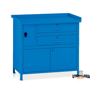 Établi Tecnotelai avec plateau en acier entièrement meublé, 1000x670x900mm - Product Image 3