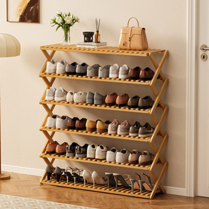 Zapatero Plegable <span class=keywords><strong>para</strong></span> Dormitorio, Instalación Gratuita en la <span class=keywords><strong>Entrada</strong></span> del Hogar, Estante <span class=keywords><strong>de</strong></span> Almacenamiento Simple <span class=keywords><strong>de</strong></span> Varias Plantas <span class=keywords><strong>para</strong></span> Casas <span class=keywords><strong>de</strong></span> Alquiler - Product Image 2