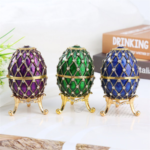Huevo Fabergé al por Mayor, <span class=keywords><strong>Serie</strong></span> de Lujo, Joyero de Esmalte Pintado a Mano, Regalo Único para Pascua, Decoración del Hogar - Product Image 1