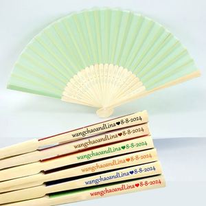 Éventail chinois élégant en bambou pour se rafraîchir lors d'activités en plein air - Product Image 4