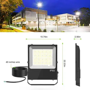 AC100-277V 240W 홍수 조명 33600LM 5000K IP65 방수 높은 밝은 LED 경기장 조명 야외 LED 코트 조명