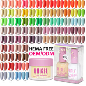 Unigel 3-en-1 acrílico Dip polvo Gel polaco y laca de <span class=keywords><strong>uñas</strong></span> Vagan venta al por mayor Set #073-#090 Color a juego - Product Image 1