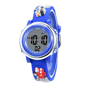 Montre-bracelet pour enfants au design innovant Montre de sport étanche de haute qualité de style dessin animé Alarme d'arrêt Fonction lumineuse pour enfants - Product Image 1