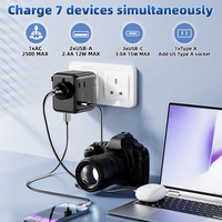 WorldPlug 2AC Adaptateur de voyage multi-prises Nouvelle mise à niveau Chargeur de voyage universel dans le monde entier Prise et prises internationales