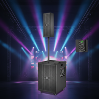 Sistema de Sonido Line Array de Alta Potencia Longlian 2026 para Columna de Sonido, 4 Altavoces, 5.1 Canales, Soporte de Madera, Subwoofer, para Baile en Exteriores