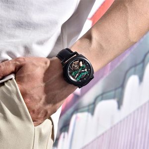 Pagani Design Men's Mechanical <b>Watch</b> Stainless Steel <b>Case</b> Hollow Out Automatic Movement PD-YS017 14mm 100m Waterproof - Product Image 3
