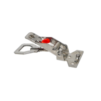 Loquet à bascule réglable en zinc plaqué, à dégagement rapide, avec trou pour cadenas, pour boîte à outils, remorque, armoire