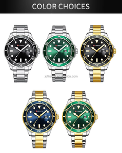 Montre de luxe Curren 8388, montre de mode dorée pour homme, étanche, montre-bracelet en acier inoxydable à quartz pour homme - Product Image 4